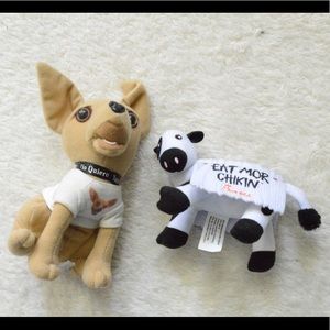 Chick Fil A and Taco Bell mascots!!